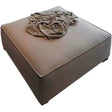 MOXER Zafira Elegant Frosted Sofa Stool from MOXER