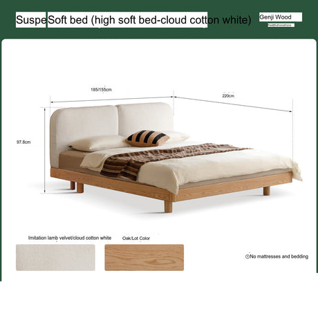 GENJI Akihiro Elegant Solid Wood Bed from GENJI