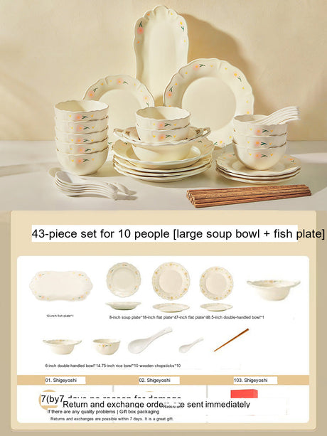MOSE Creamy High-Quality Tableware Set from MOSE
