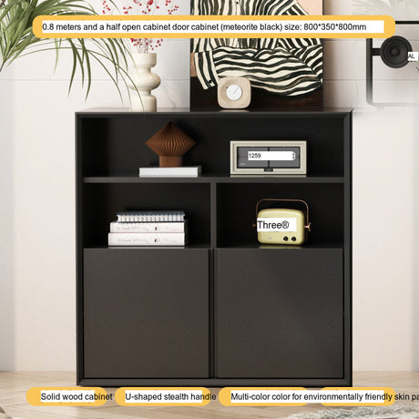 LINYUE Rowan Low Bookcase with Free Combination Storage from LINYUE