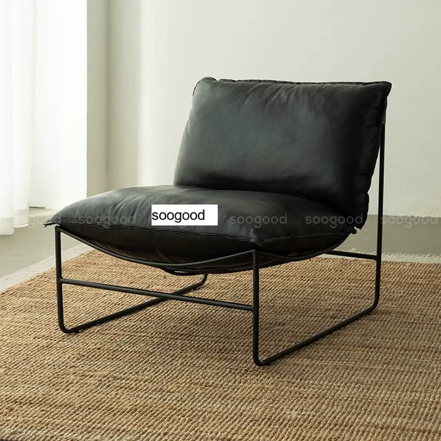 SOOGOOD Zephyra Elegant Leather Cozy Sofa Chair from SOOGOOD