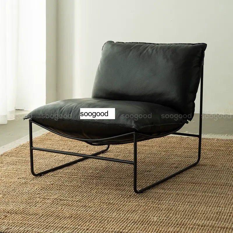 SOOGOOD Zephyra Elegant Leather Cozy Sofa Chair from SOOGOOD