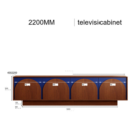 KOCU HOME Alessia Rustic Solid Wood TV Cabinet from KOCU HOME
