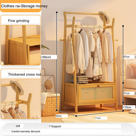 EASYREST Tamsin Elegant Natural Wood Storage Hanger from EASYREST