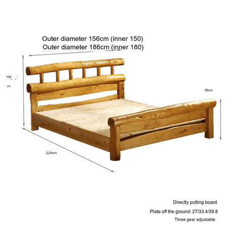 BAIYA SHUNAN Michiko Eco-Friendly Cypress Double Bed from BAIYA SHUNAN