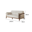 SAMMI Ruby Antique Three-Seater Leather Sofa from SAMMI