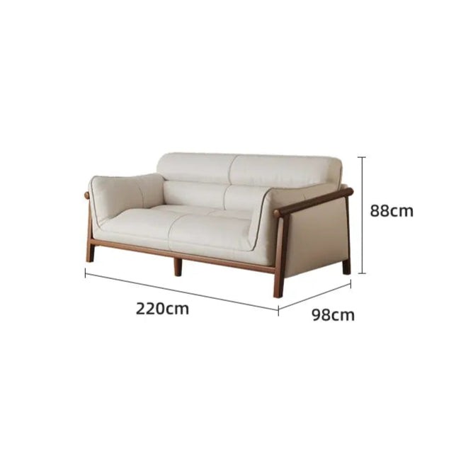 SAMMI Ruby Antique Three-Seater Leather Sofa from SAMMI