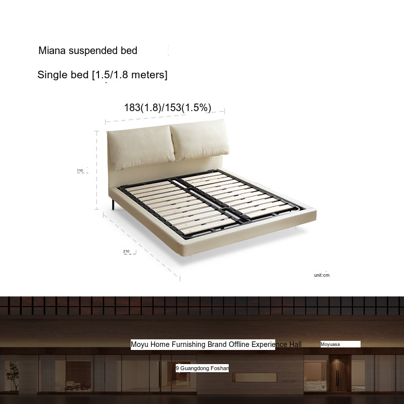 MOYU Santiago Elegant Modern Suspension Bed from MOYU