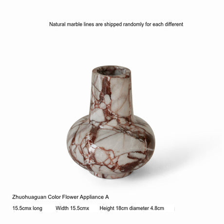 VAVINCI Calypso Luxe French Light Natural Marble Vase from VAVINCI