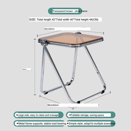 ABOUT WHITE Tamsin Elegant Foldable Acrylic Coffee Table from ABOUT WHITE