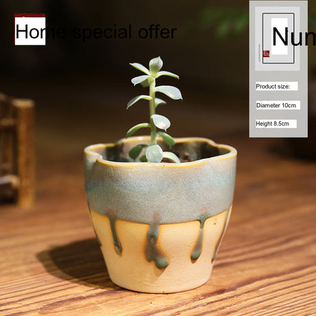 PAULOWNIA Yuna Unique Stone-Look Small Flowerpot from PAULOWNIA