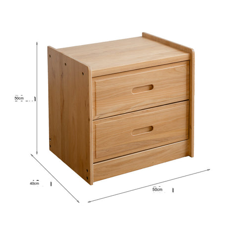 BAIYA SHUNAN Isidora Stylish Solid Wood Bedside Table from BAIYA SHUNAN