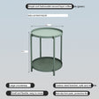 A&D Lysander Minimalist Wrought Iron Coffee Table from A&D