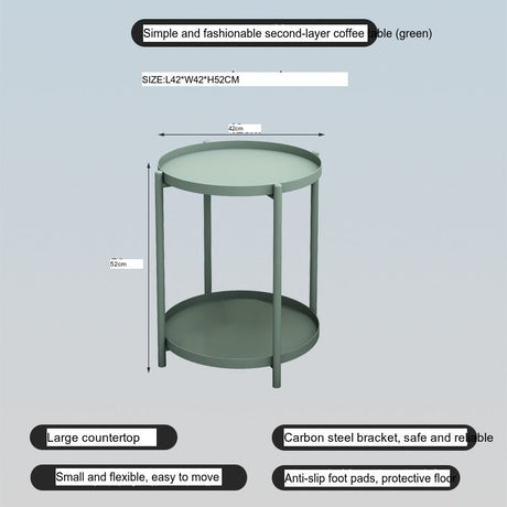 A&D Lysander Minimalist Wrought Iron Coffee Table from A&D