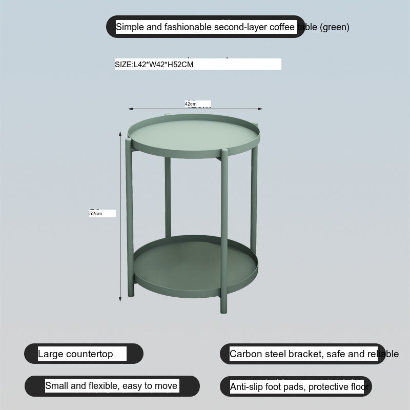 A&D Lysander Minimalist Wrought Iron Coffee Table from A&D