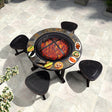 ZIYE Haruki Elegant Iron Grilling Table Set from ZIYE