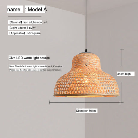 BOJI Haruki Elegant Bamboo Ceiling Lamp from BOJI