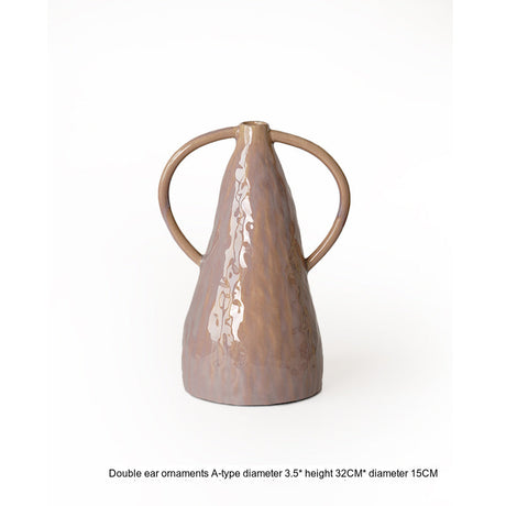 VAVINCI Amaya Elegant Double Ear Ceramic Vase from VAVINCI