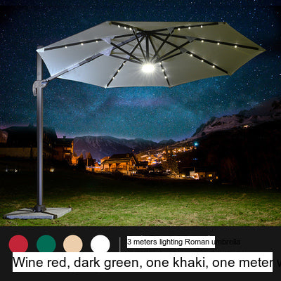 RATTAN SPACE Juniper Solar-Powered Leisure Umbrella from RATTAN SPACE