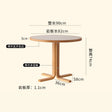 LAIMO Amelia Rustic Solid Wood Round Dining Table from LAIMO