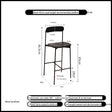 NIYE Kyushu Vintage Rustic Design Bar Stool from NIYE