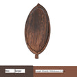 PAULOWNIA YOKOHAMA Elegant Leaf-Shaped Wooden Pallet Tray from PAULOWNIA