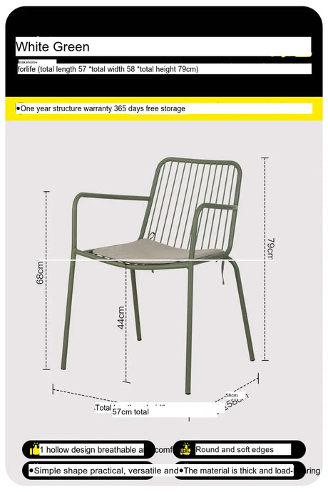 ABOUT WHITE Asakusa Minimalist Hollow Dining Chair from ABOUT WHITE