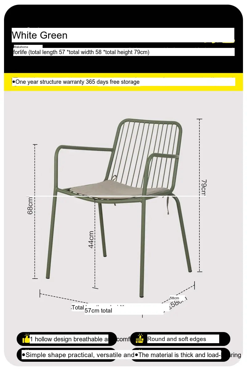 ABOUT WHITE Asakusa Minimalist Hollow Dining Chair from ABOUT WHITE