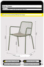 ABOUT WHITE Asakusa Minimalist Hollow Dining Chair from ABOUT WHITE