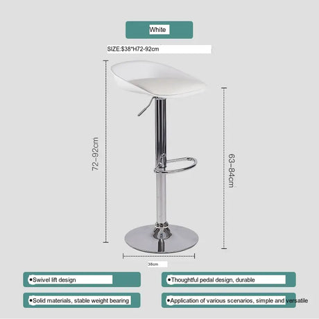 ABOUT WHITE Katowice Sleek Nordic Bar Chair from ABOUT WHITE