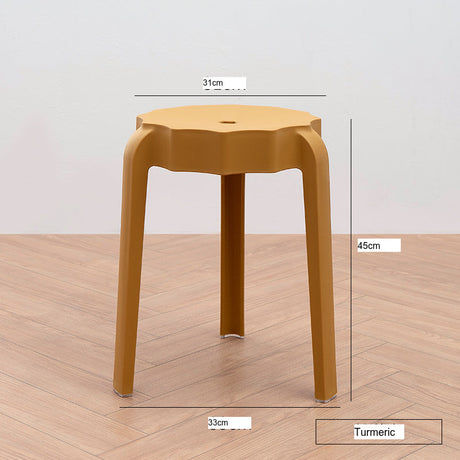 NIYE Eldridge Versatile Round Plastic Stool from NIYE