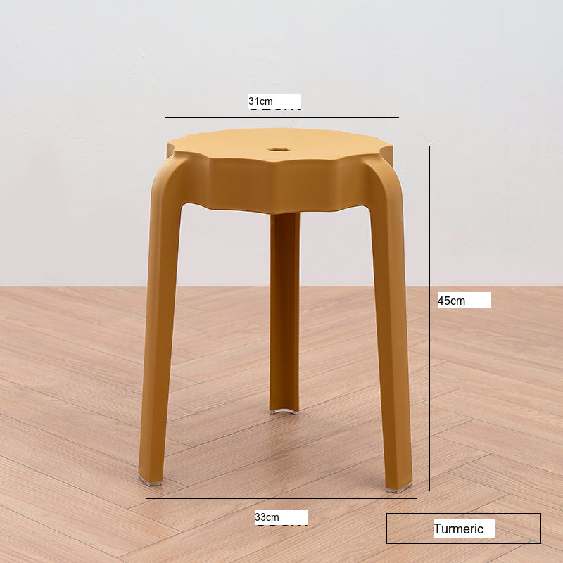 NIYE Eldridge Versatile Round Plastic Stool from NIYE