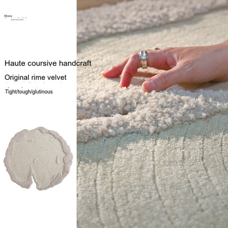 MOXI Hikaru Minimalist Coffee Table Edge Blanket Carpet from MOXI