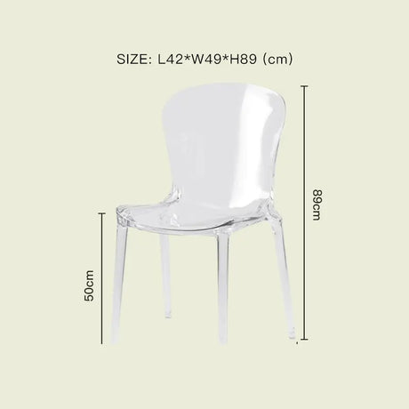 LAZYSPACE Levi Acrylic Milk Tea Highchair from LAZYSPACE