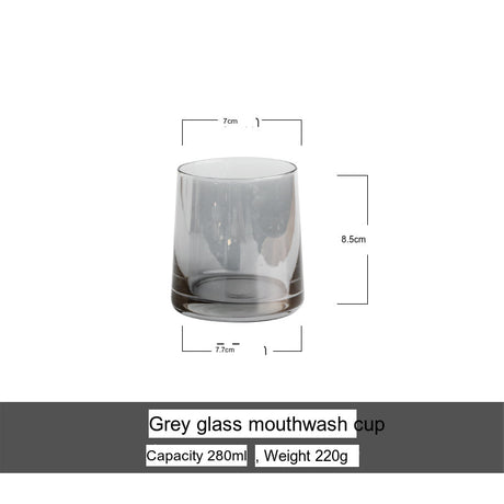 TIANRUN Araceli Sleek Compact Storage Black Mouthwash Set from TIANRUN