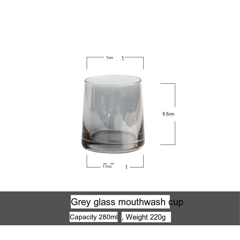 TIANRUN Araceli Sleek Compact Storage Black Mouthwash Set from TIANRUN