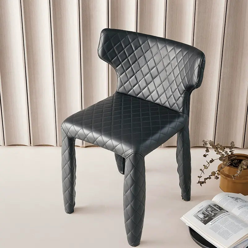 MOXER Valentina Chic Minimalist Leather Dining Chair from MOXER