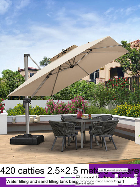 ZIYE Isola Solar-Powered Street Umbrella for Leisure Villa. from ZIYE