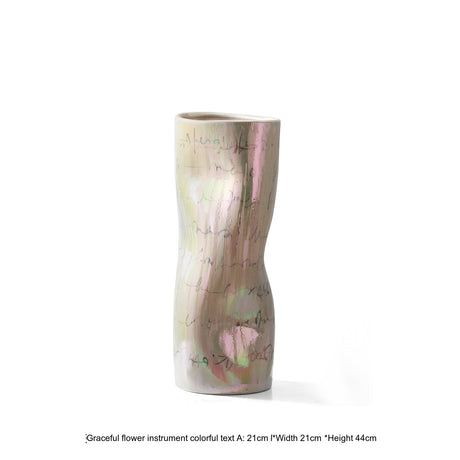 VAVINCI Isolde Striped Polkadot Handmade Ceramic Vase from VAVINCI