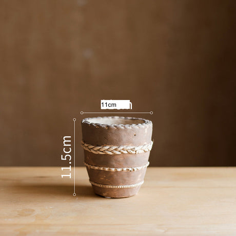JUHAN Isolde Vintage Clay Handcrafted Flowerpot from JUHAN