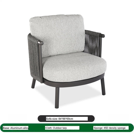 DIME GARDEN KALAHARI Waterproof Sunscreen Teak Balcony Furniture from DIME GARDEN