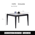 OROMA Isolde Elegant Square Marble Dining Table from OROMA