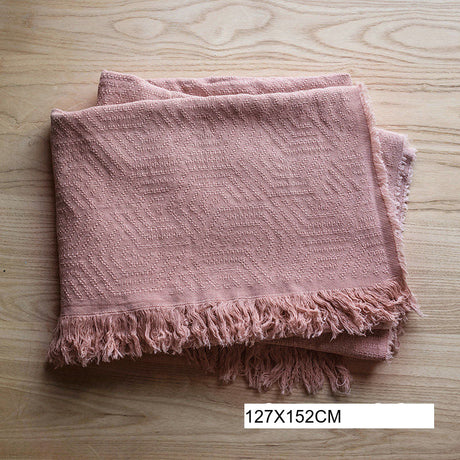 JUHAN Isidora Pastel Color Cotton Casual Blanket from JUHAN