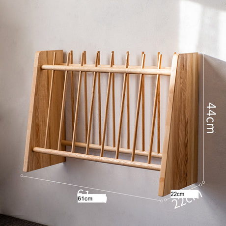 JUHAN Mistral Rustic Natural Wood Drying Rack Storage System Stand from JUHAN