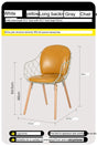 ABOUT WHITE Juniper Elegant Soft Backrest Dining Chair from ABOUT WHITE