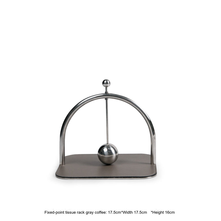 VAVINCI Paloma Modern Metal Leather Paper Towel Rack from VAVINCI