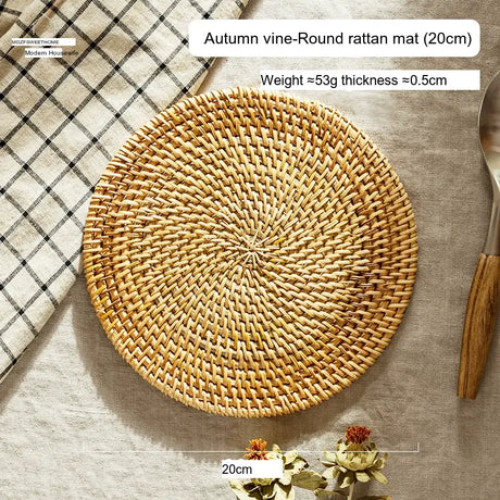MH Isolde Premium Rattan Heat-Resistant Table Pad from MH