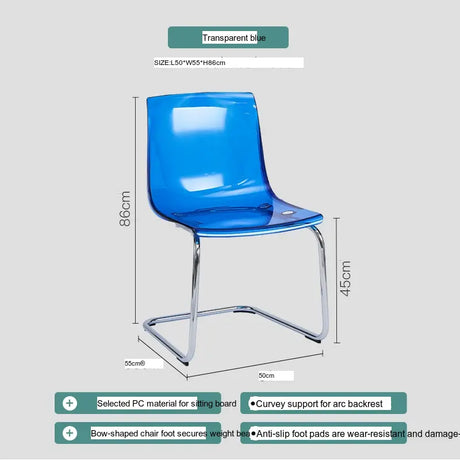 ABOUT WHITE Isolde Elegant Transparent Acrylic Dining Chair from ABOUT WHITE