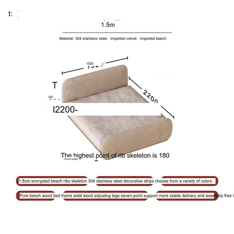 TELLS Marisol Ultra-Soft Luxury Bed with Modern Fabric Technology from TELLS