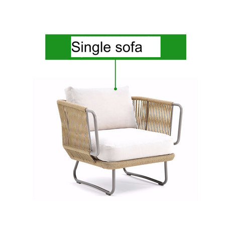 DIME GARDEN Isolde Elegant Rattan Coffee Table Set from DIME GARDEN